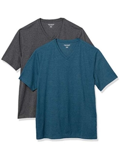 Men's 2-Pack Loose-Fit Short-Sleeve V-Neck T-Shirt