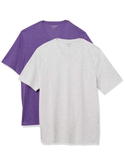 Men's 2-Pack Loose-Fit Short-Sleeve V-Neck T-Shirt