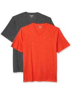 Men's 2-Pack Loose-Fit Short-Sleeve V-Neck T-Shirt