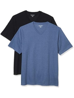 Men's 2-Pack Loose-Fit Short-Sleeve V-Neck T-Shirt