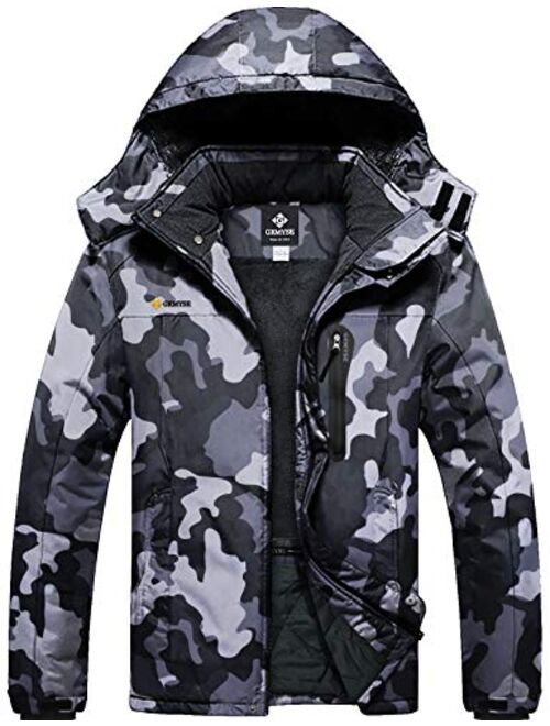 GEMYSE Mountain Waterproof Winter, Rain And Ski Jacket For Men