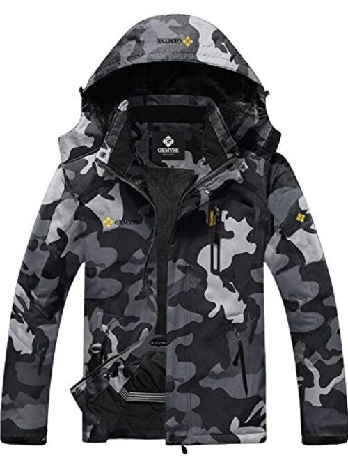 GEMYSE Mountain Waterproof Winter, Rain And Ski Jacket For Men