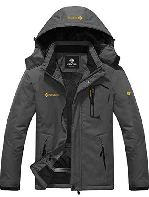 GEMYSE Mountain Waterproof Winter, Rain And Ski Jacket For Men