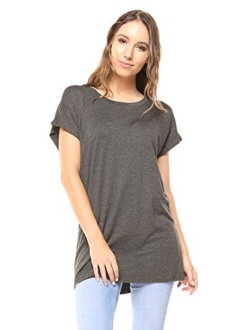 Free to Live Women's Tunic - Flowy Loose-fit Top with Long Kimono Sleeves