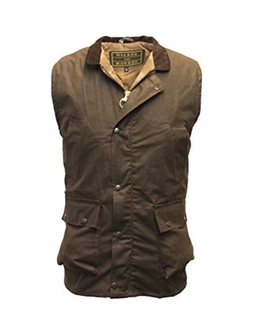 Walker & Hawkes - Men's Wax Bodywarmer Vest Countrywear Waistcoat