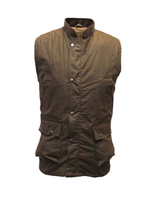 Walker & Hawkes - Men's Wax Bodywarmer Vest Countrywear Waistcoat