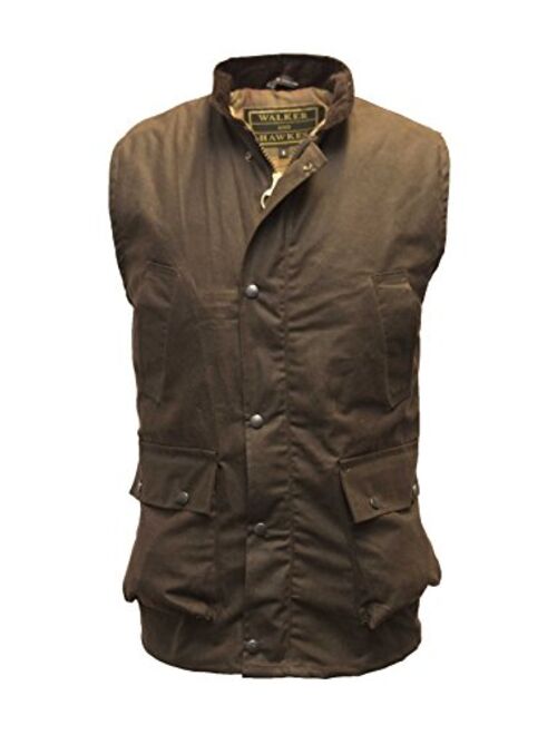 Walker & Hawkes - Men's Wax Bodywarmer Vest Countrywear Waistcoat