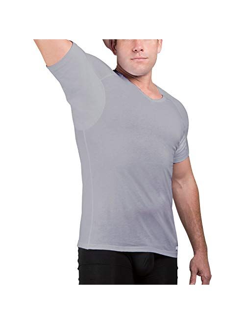 Ejis Sweat Defense Undershirt | V Neck | Underarm Sweat Proof Cotton