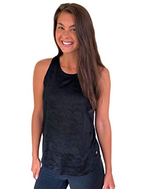 RBX Active Women's Sleeveless Athletic Performance Running Workout Yoga Tank Top with Mesh Ventilation