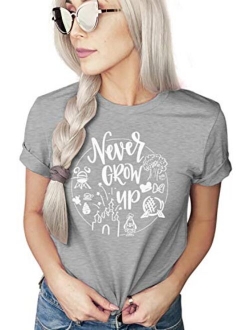 Never Grow Up Shirt | Women's Cute Shirt | Unisex Sizing | Cute Shirt for Vacation