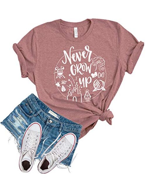 Never Grow Up Shirt | Women's Cute Shirt | Unisex Sizing | Cute Shirt for Vacation