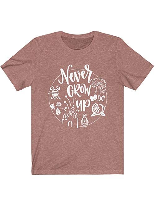 Never Grow Up Shirt | Women's Cute Shirt | Unisex Sizing | Cute Shirt for Vacation