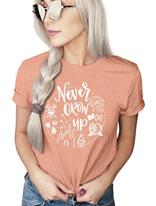 Never Grow Up Shirt | Women's Cute Shirt | Unisex Sizing | Cute Shirt for Vacation