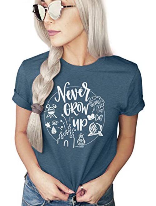 Never Grow Up Shirt | Women's Cute Shirt | Unisex Sizing | Cute Shirt for Vacation