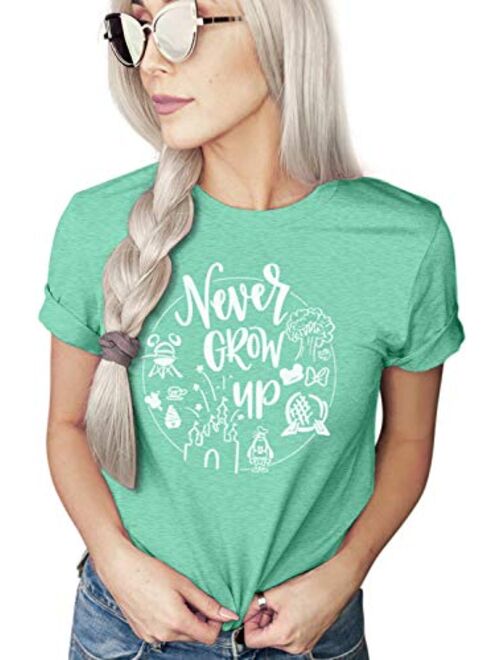 Never Grow Up Shirt | Women's Cute Shirt | Unisex Sizing | Cute Shirt for Vacation