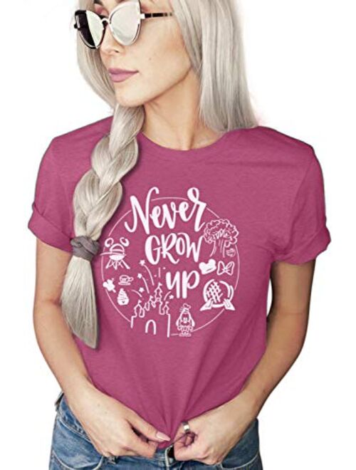 Never Grow Up Shirt | Women's Cute Shirt | Unisex Sizing | Cute Shirt for Vacation