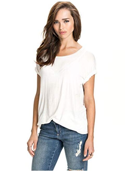 FV RELAY Womens Casual Angel Wings Short Sleeve Plus Size T Shirts Summer Tops Tee