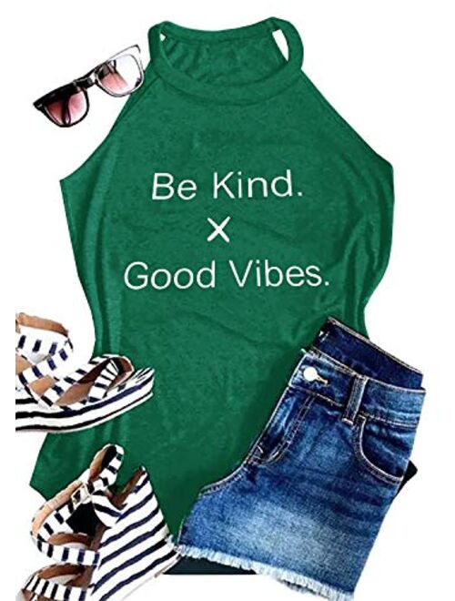 IRISGOD Womens High Neck Tank Tops Summer Graphic Mamacita Sleeveless Drinking Shirts Tees