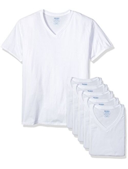 Platinum Men's Cotton Solid Short Sleeve 5-Pack V-Neck T-Shirt 2XL