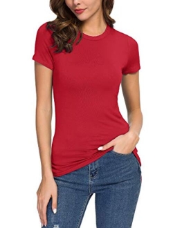 Women's Stretchy Bodycon Short Sleeve T-Shirt