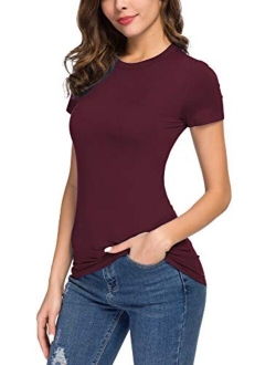 Women's Stretchy Bodycon Short Sleeve T-Shirt