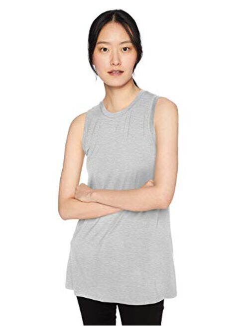 Amazon Brand - Daily Ritual Women's Jersey Muscle-Sleeve Swing Tunic