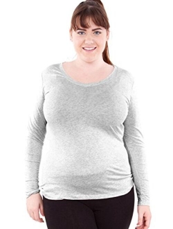 Long Sleeve V-neck Tee Tank Top Shirt