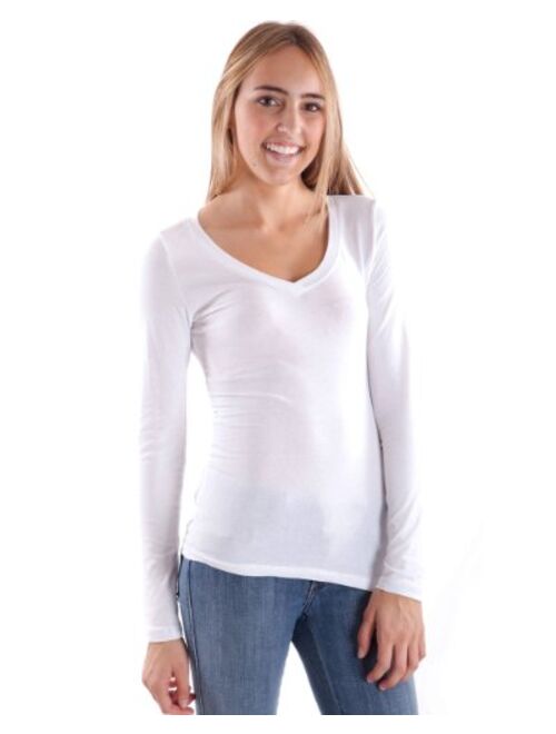 Long Sleeve V-neck Tee Tank Top Shirt