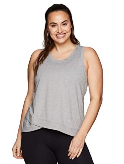 Active Women's Plus Size Sleeveless Relaxed Fashion Workout Yoga Tank Top