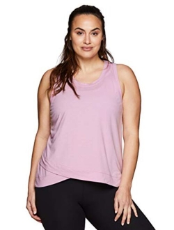 Active Women's Plus Size Sleeveless Relaxed Fashion Workout Yoga Tank Top