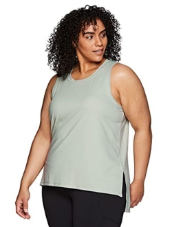 Active Women's Plus Size Sleeveless Relaxed Fashion Workout Yoga Tank Top