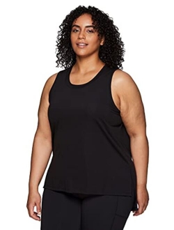 Active Women's Plus Size Sleeveless Relaxed Fashion Workout Yoga Tank Top