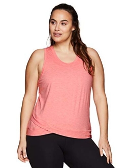 Active Women's Plus Size Sleeveless Relaxed Fashion Workout Yoga Tank Top