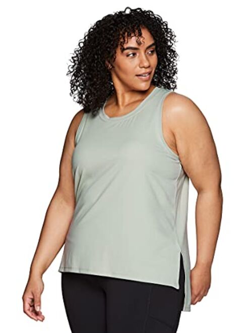 RBX Active Women's Plus Size Sleeveless Relaxed Fashion Workout Yoga Tank Top