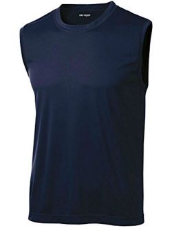 DRIEQUIP Mens Sleeveless Moisture Wicking Muscle T-Shirts. XS-4XL