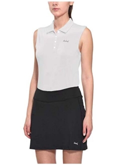 Women's Golf Sleeveless Polo Shirts Tennis Tank Tops Quick Dry UPF 50