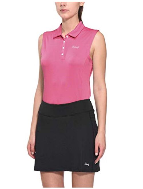 BALEAF Women's Golf Sleeveless Polo Shirts Tennis Tank Tops Quick Dry UPF 50+