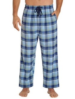 EVERDREAM Sleepwear Mens Flannel Pajama Pants, Long 100% Cotton Pj Bottoms