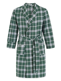 Latuza Men's Cotton Flannel Robe