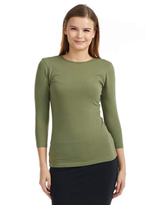 ESTEEZ 3/4 Sleeve Shirt for Women Snug Fit