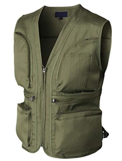 H2H Men's Active Wear Outdoor Vests Work Safari Fishing Travel Utility Summer Vest