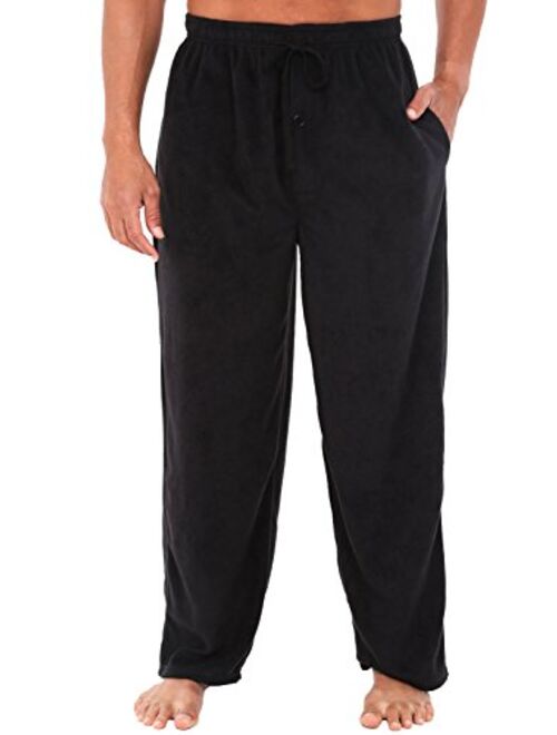 Alexander Del Rossa Men's Warm Fleece Pajama Pants, Long Lounge Bottoms