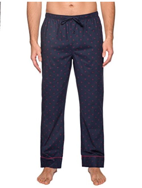 Noble Mount Mens 100% Cotton Comfort-Fit Sleep/Lounge Pants