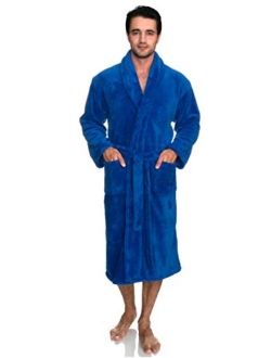 TowelSelections Men's Super Soft Plush Bathrobe Fleece Spa Robe