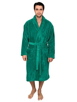 TowelSelections Men's Super Soft Plush Bathrobe Fleece Spa Robe