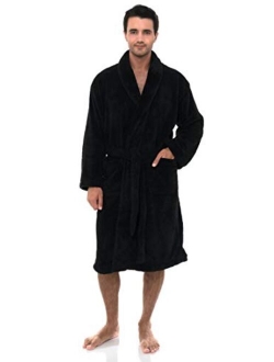 TowelSelections Men's Super Soft Plush Bathrobe Fleece Spa Robe