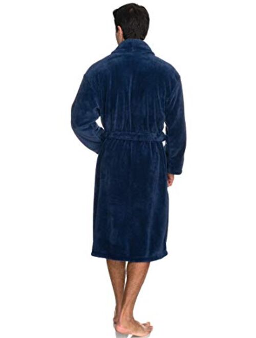 TowelSelections Men's Super Soft Plush Bathrobe Fleece Spa Robe