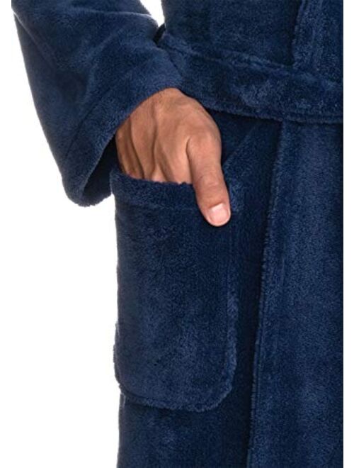 TowelSelections Men's Super Soft Plush Bathrobe Fleece Spa Robe