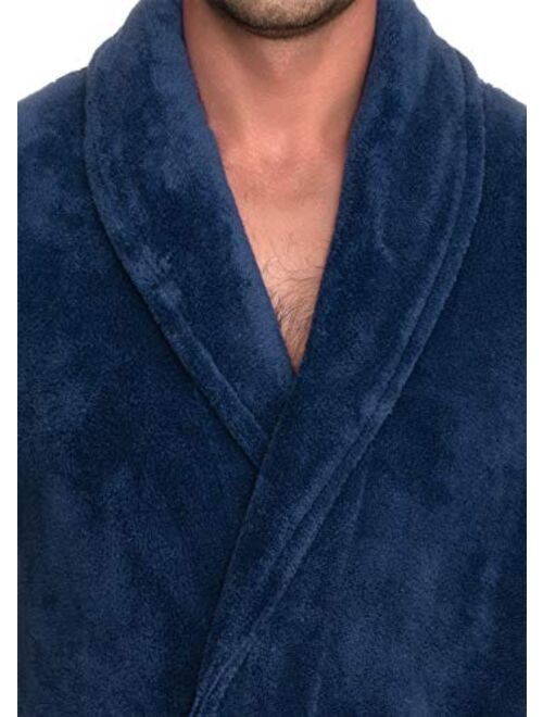 TowelSelections Men's Super Soft Plush Bathrobe Fleece Spa Robe