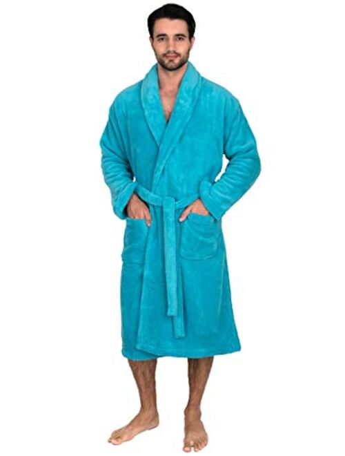 TowelSelections Men's Super Soft Plush Bathrobe Fleece Spa Robe